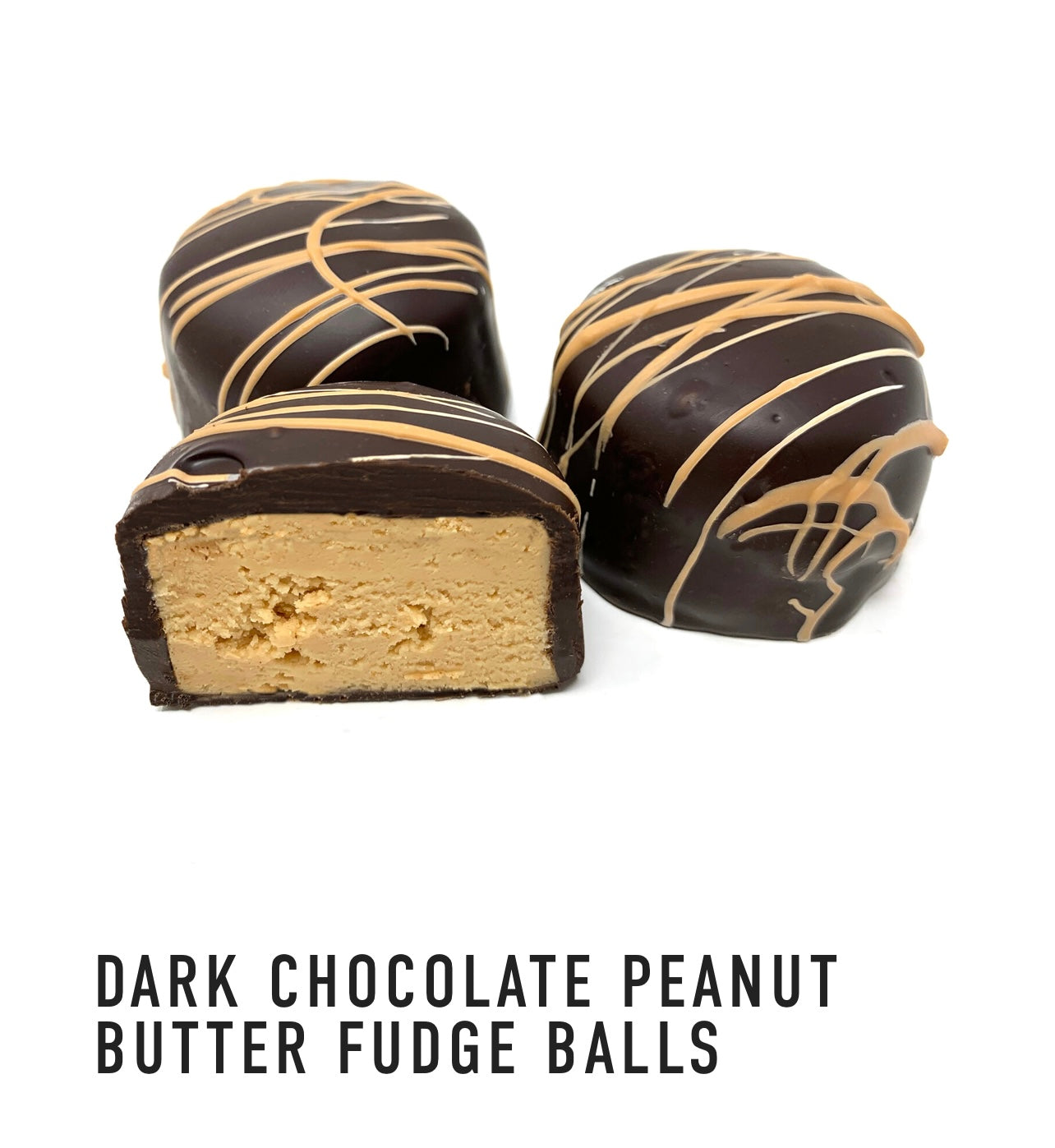 Dark Chocolate Peanut Butter Fudge Balls